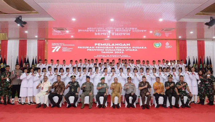 Pemulangan Pasukan Pengibar Bendera Pusaka Oleh Gubsu