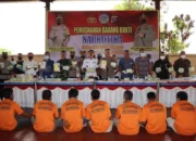 Jelang HUT Kemerdekaan RI, Forkopimda Labuhanbatu Raya Musnahkan Ribuan Narkotika