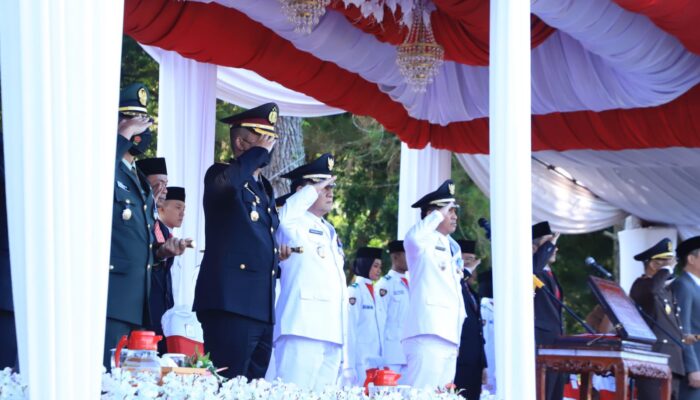 Pemerintah Kabupaten Lampung Barat Laksanakan Upacara Peringatan Hari Ulang Republik Indonesia Ke – 77 