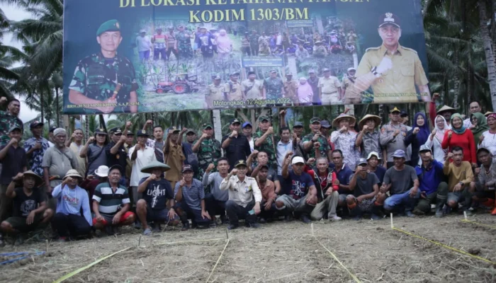 Terima Kunker Danrem, Bersama Bupati Boltim Resmikan Jalan Santiago