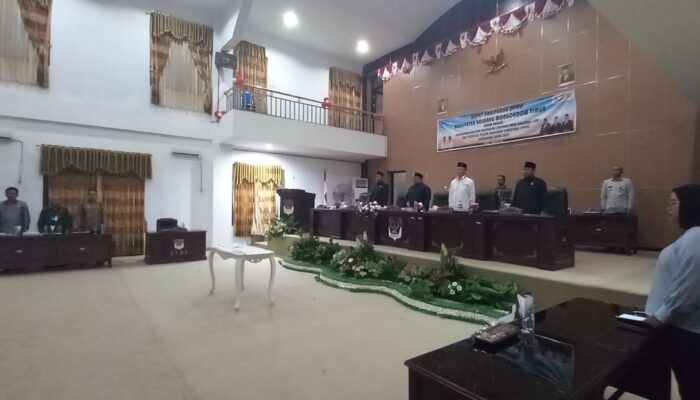 DPRD Boltim Gelar Paripurna Penandatanganan Nota Kesepakatan Perubahan KUA-PPAS Tahun Anggaran 2022