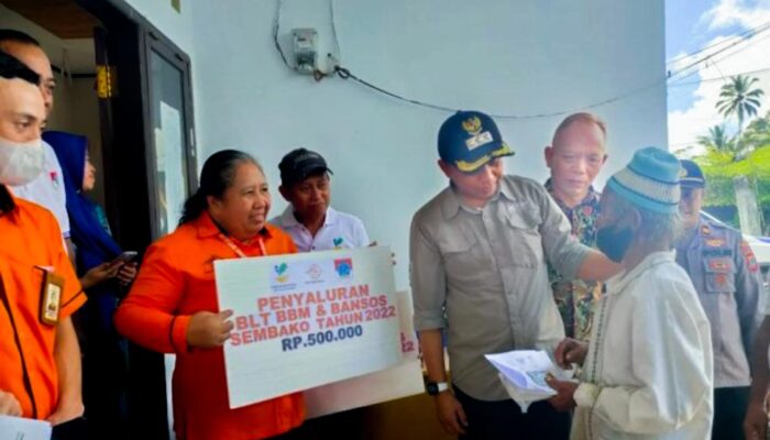 Secara Simbolis, BLT BBM Bagi KPM Diwilayah Kabupaten Boltim Mulai Dikucurkan