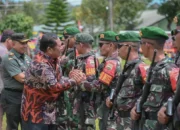 Walikota Psp Irsan Efendi Nasution Sambut Kepulangan Satgas Pamtas RI -PNG Sektor Selatan Yonif 123/RW