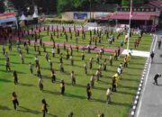 Forkopinda Labuhan Batu, Labura Bersama Polres dan TNI Halal BI Halal serta Olahraga