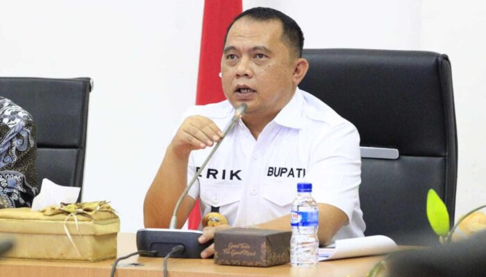 Bupati Erik Ikuti Penilaian Kampung Keluarga Berkualitas (KB) Tingkat Nasional Tahun 2023 Secara Virtual