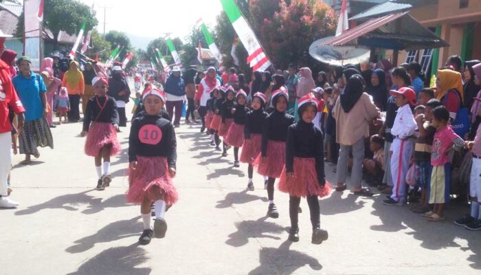 Ratusan Siswa di Desa Luhu, Iha dan Kulur Ikut Lomba Gerak Jalan Indah