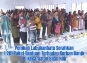 Pemkab Labuhanbatu Berbagi Tali Asih ke Warga Terdampak Banjir di Kecamatan Bilah Hilir