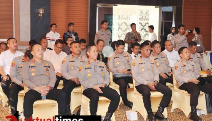 Kapolsek Lalan Beserta Jajaran Polres Muba Hadiri  Rapat Koordinasi Eksternal Operasi Mantap Brata Musi 2023-2024