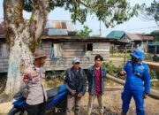 Giat Rutin BKO Polairud Polda Sumsel Bersama Personil Polsek Lalan Berikan Sosialisasi ke Masyarakat Terhadap Dampak Dari Karhutbunlah