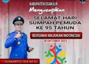 Kepala Dinas Pemadam Kebakaran dan Penyelamatan Kabupaten Ogan Ilir Mengucapkan Selamat Hari Sumpah Pemuda