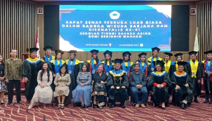 Wisuda 13 Mahasiswa, STIBA BB Manado Gelar Rapat Senat Terbuka Luar Biasa Tahun 2023