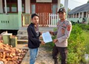 Bhabinkamtibmas Polsek Lalan Melaksanakan Program Polisi Sanjo di Desa Karang Tirta