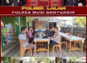 Laksanakan Program Polisi Sanjo, Ini Himbauan Kapolsek Lalan Bersama Kades Desa Galih Sari