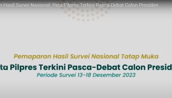 Prabowo Gibran Miliki Elektabilitas Tertinggi Pasca Debat