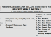 Apel Perdana 2024 Boltim: Jangan Pakai Celana Putih!