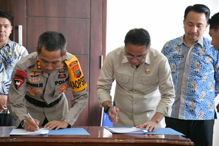 Bupati Sachrul Teken NPHP Bersama Polres Boltim