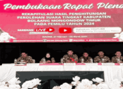 Pleno Tingkat Kabupaten Boltim Dimulai, KPU Sampaikan ini!