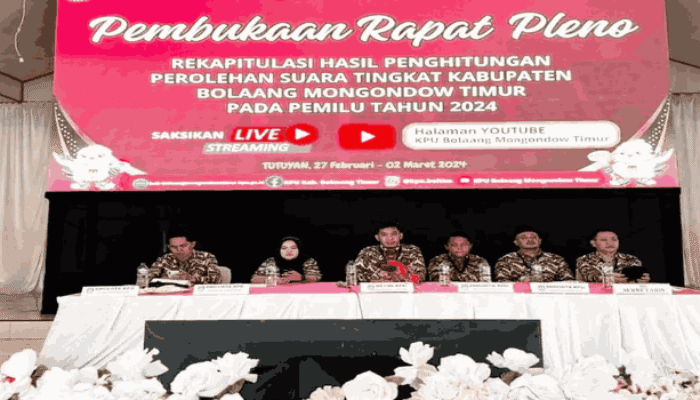 Pleno Tingkat Kabupaten Boltim Dimulai, KPU Sampaikan ini!