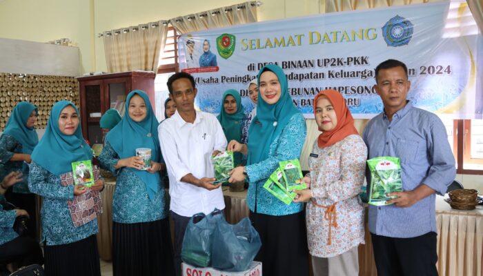 Kunjungi Desa Binaan, Rosalina Berharap Perkebunan Hapesong Mampu Jadi Wiraswasta Kreatif Untuk Tingkatkan Pendapatan Keluarga