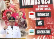 Pemkab Tapsel Gelar Nobar Semi Final Antara Indonesia Versus Uzbekistan