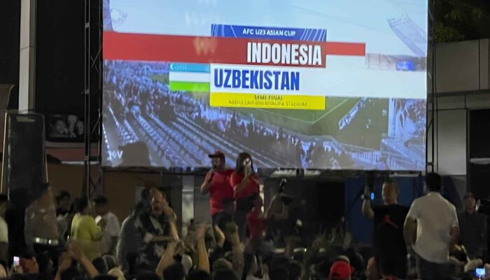 Polres Labuhanbatu Gelar Nobar Laga Semifinal AFC U-23 Asian Cup 2024