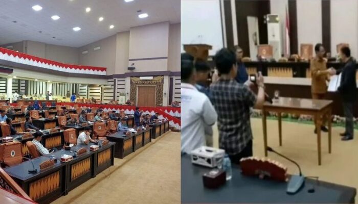 Ketua DPRD OKI Abdiyanto Fikri, SH., MH. Serahkan Raperda Ke Pj Bupati OKI
