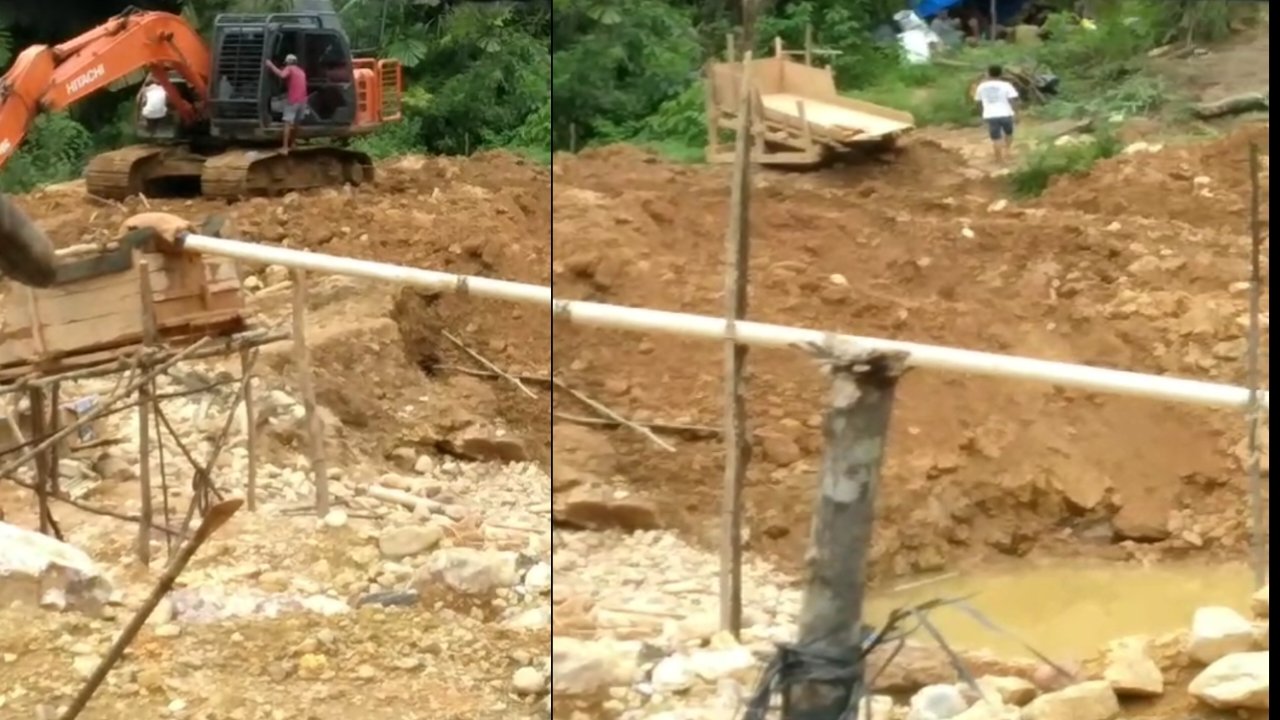 Tambang Emas Ilegal Hancurkan Hutan Lindung Bukit Tabandang, Diduga Kuat Pemainnya Oknum