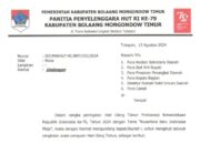 Berikut Seluruh Rangkaian Perayaan HUT RI ke-79 Kabupaten Boltim Tahun 2024