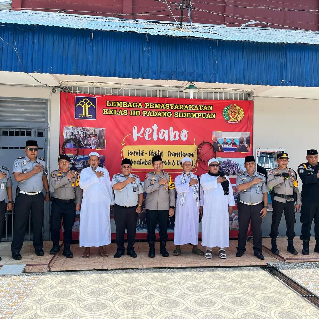 Pererat Silaturahmi, Kalapas Kelas llB Padangsidimpuan Sambut Kunjungan Kapolres Kota Padangsidimpuan