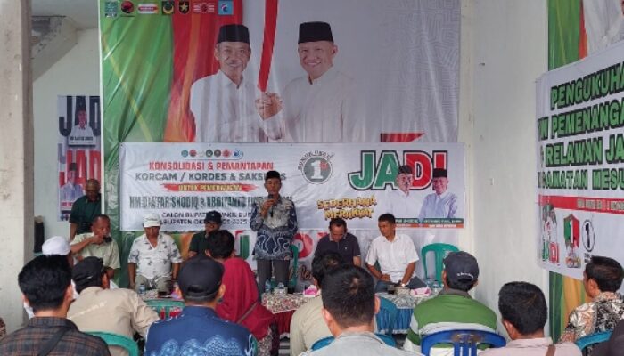 Perkuat Dukungan, Dja’far Shodiq Gelar Konsolidasi Tim Pemenangan di Mesuji