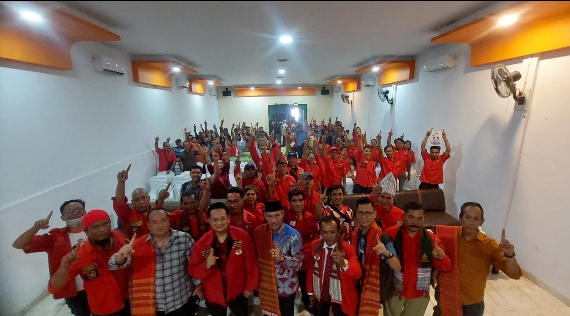 150 Anggota Pemuda Batak Bersatu Komitmen Dukung Pembangunan OKI Bersama Dja'far Shodiq
