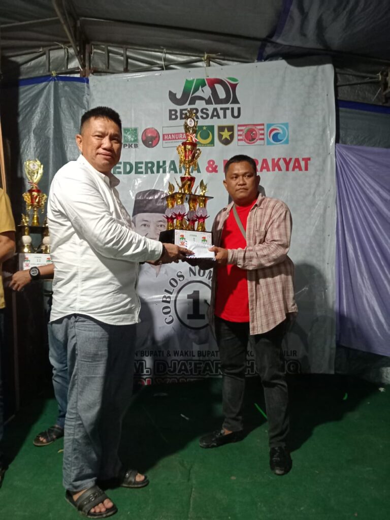 Pemuda Kebon Cabe Komitmen Menangkan Paslon JADI Lewat Turnamen Olahraga