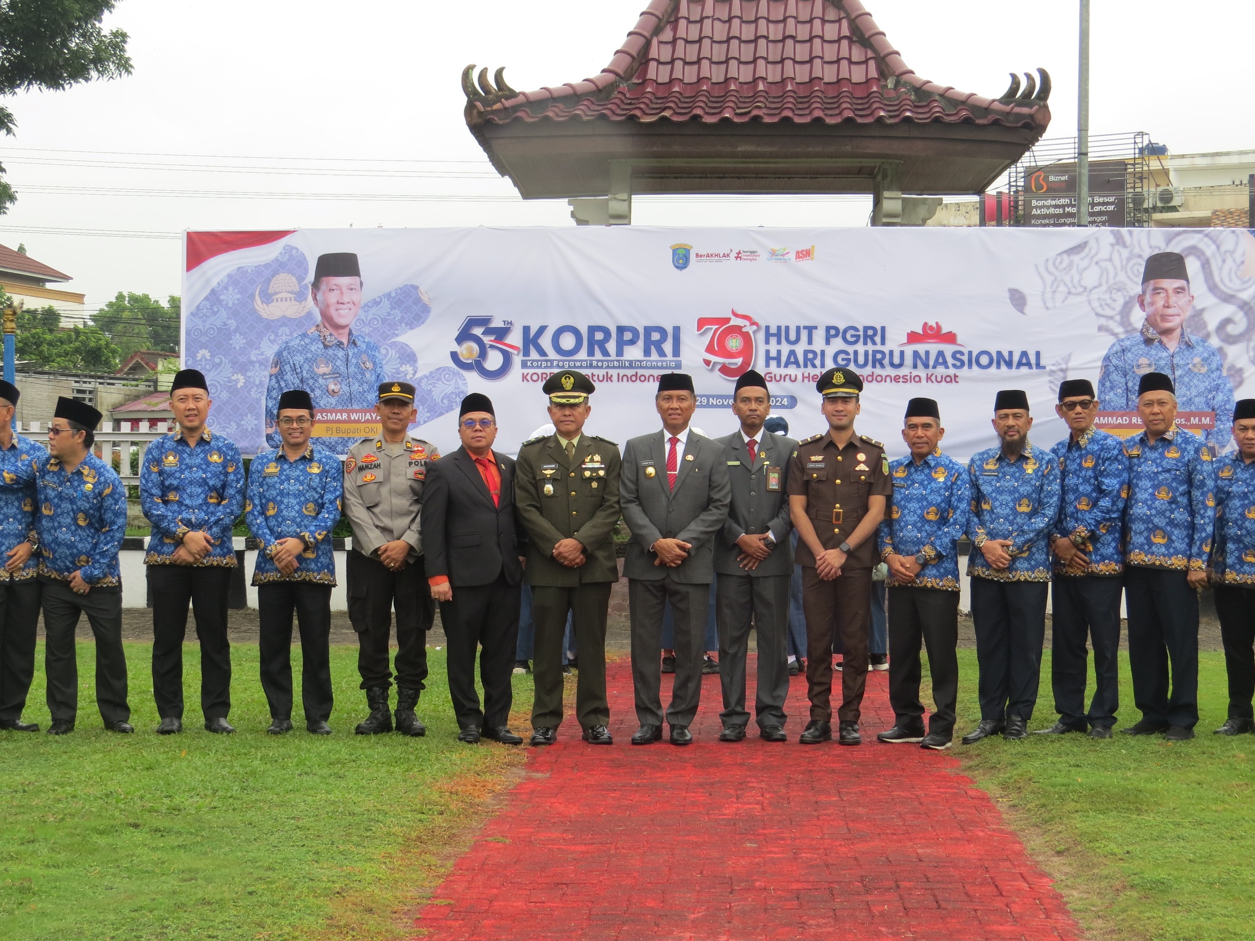 Kasdim 0402/OKI-OI Hadiri Upacara Hari Ulang Tahun Korpri