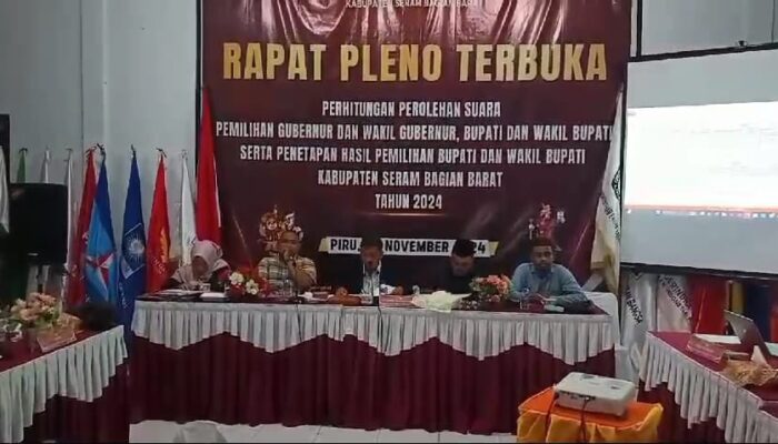 KPU SBB Tetapkan Hasil Perolehan Suara Lima Paslon di Pilkada 2024