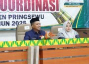 Hari Pertama Berkantor, Bupati Pringsewu Pimpin Rakor Bulanan