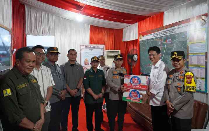 Ketua DPRD Ogan Ilir Mengikuti Apel Kesiapan Pengamanan Malam Takbiran dan Pengecekan Pos Pengamanan Hari Raya Idul  Fitri 1446 H