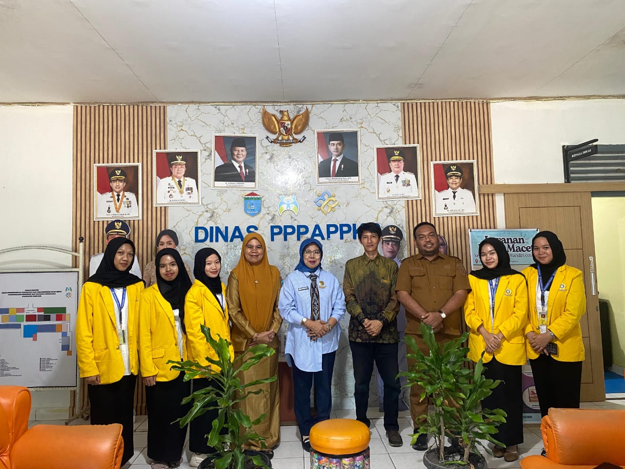 Lima Mahasiswa FKIP UNSRI Selesaikan Magang Di DPPPAPPKB Pemkab Ogan Ilir