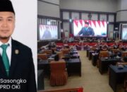 Ketua DPRD OKI Farid Hadi Sasongko Pimpin Rapat Mendengarkan Pidato Kenegaraan Presiden Dalam Rangka HUT RI ke-80