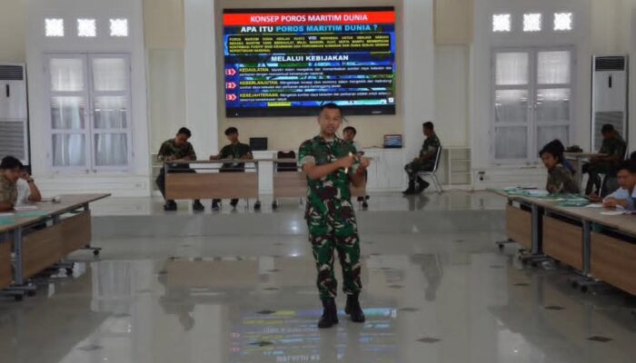 Dandim 0212/Tapsel Kupas Strategi Maritim Indonesia di Latihan Kader II HMI