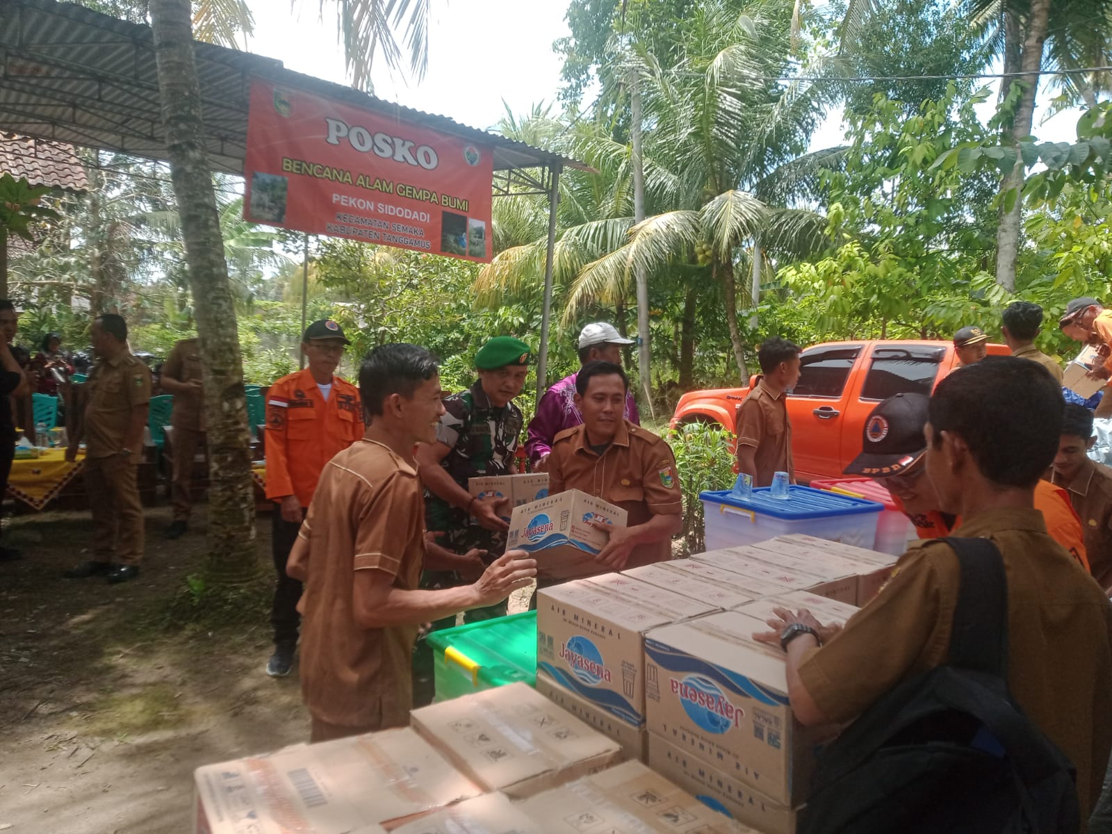 Babinsa Koramil 02 Wonosobo Dampingi Kunker Wakil Gubernur Pasca