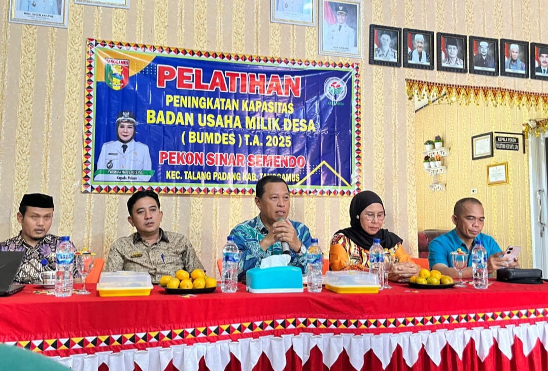 Arpin Hadiri Pelatihan Bumdes di Pekon Sinarsemendo