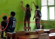 Gaya Preman Oknum Pengajar Tendang Siswa.