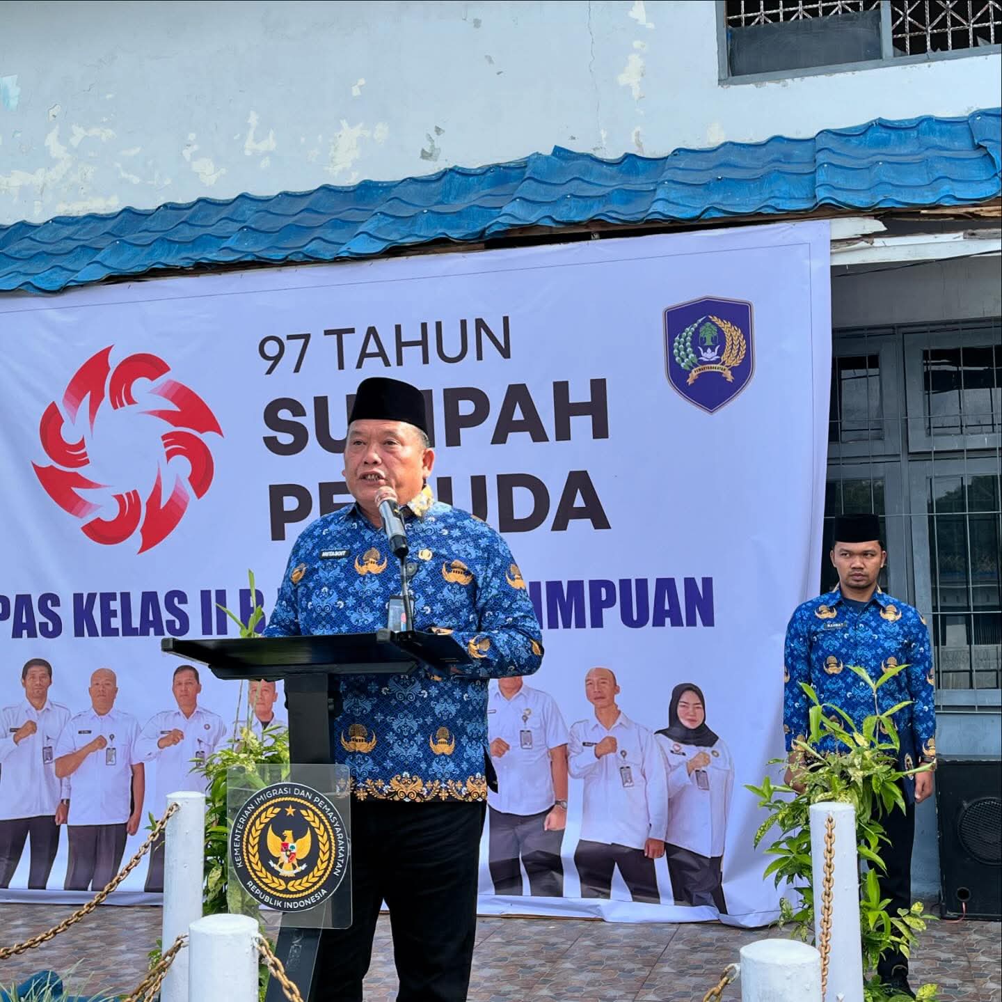 Lapas Padangsidimpuan Gelar Upacara Peringatan Hari Sumpah Pemuda Ke-97 Tahun 2025 : Tumbuhkan Semangat Persatuan