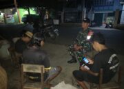 Patroli Malam Babinsa Perkuat Sinergi Dengan Warga Jaga Keamanan