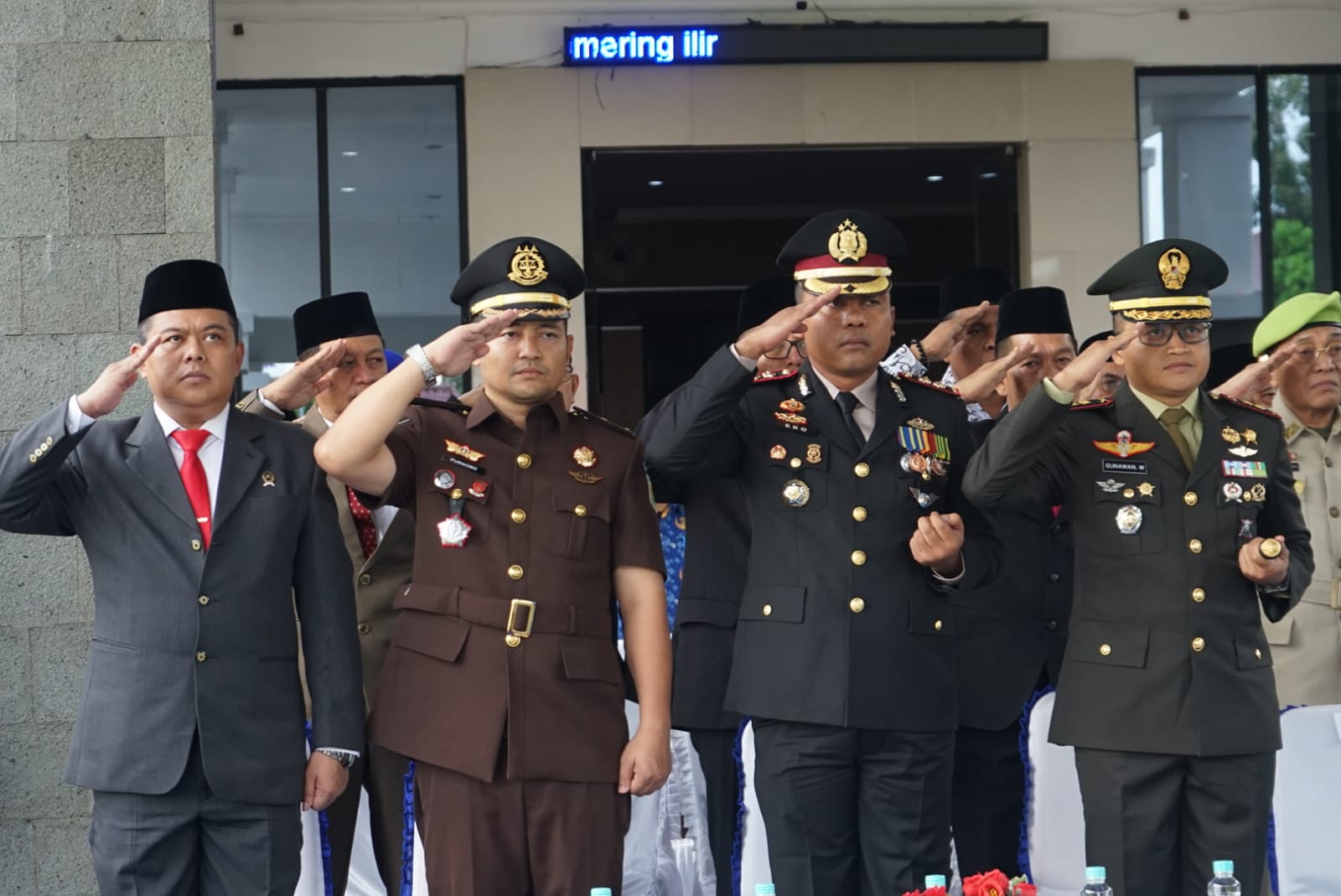 Dandim 0402 OKI-OI Ikuti Upacara Hari Pahlawan di Pemda OKI