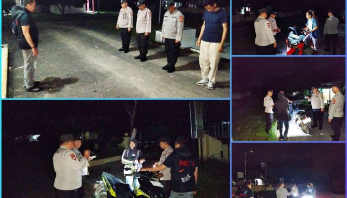 Polsek Rambang Intensifkan Patroli KRYD Malam Hari untuk Jamin Kamtibmas Pasca Libur Natal dan Tahun Baru