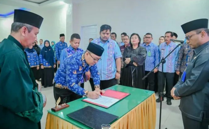 Wali Kota Psp Letnan Dalimunthe Lantik 48 Pejabat, Perkuat Sinergi dan Percepatan Transformasi Birokrasi