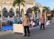 Aparat Kepolisian Lakukan Pengamanan Shalat Idhul Fitri Lebih Awal di Pringsewu