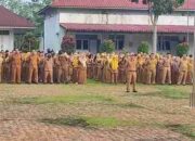 Gelar Apel Gabungan Perdana Pasca Libur Hari Raya Idul Fitri di Ikuti Seluruh Aparatur Sipil Negara Pemkab Labuhanbatu