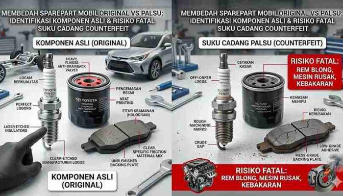 Membedah Sparepart Mobil Original vs Palsu: Identifikasi Komponen Asli dan Risiko Fatal Suku Cadang Counterfeit